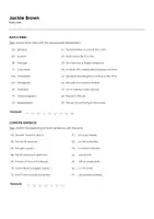 Aperçu - Feuilles d'exercices - Jackie Brown (fiches de travail en anglais sur le film) - Page 1