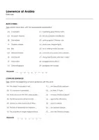 Aperçu - Feuilles d'exercices - Lawrence of Arabia (fiches de travail en anglais sur le film) - Page 1