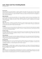 Aperçu - Feuilles d'exercices - Lock, Stock and Two Smoking Barrels (fiches de travail en anglais sur le film) - Page de couverture