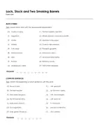 Aperçu - Feuilles d'exercices - Lock, Stock and Two Smoking Barrels (fiches de travail en anglais sur le film) - Page 1