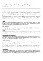 Aperçu - Feuilles d'exercices - Lord of the Rings - The Fellowship of the Ring (fiches de travail en anglais sur le film) - Page de couverture