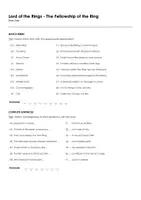 Aperçu - Feuilles d'exercices - Lord of the Rings - The Fellowship of the Ring (fiches de travail en anglais sur le film) - Page 2