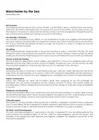 Aperçu - Matériel pour travaux manuels / dessin - Manchester by the Sea (fiches de travail en anglais sur le film) - Page de couverture