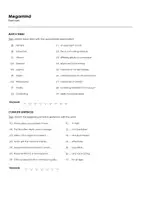 Aperçu - Matériel pour travaux manuels / dessin - Megamind (fiches de travail en anglais sur le film) - Page 1