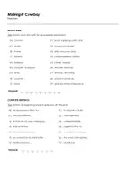 Aperçu - Matériel pour travaux manuels / dessin - Midnight Cowboy (fiches de travail en anglais sur le film) - Page 1