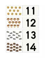 Aperçu - Préparation de séance / Séance complète - Flashcards d'automne Dénombrer jusqu'à 20 +6 fiches d'activités - Page 3