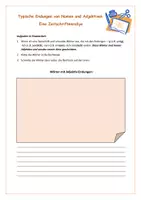 Vorschau - Arbeitsblätter - Wörter mit typischen Nachsilben/Suffixen kennenlernen und üben (Zeitschriftenrallye: Wörter aus Zeitschriften ausschreiben) - Seite 3