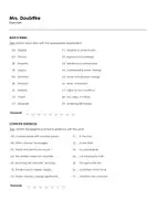 Aperçu - Matériel pour travaux manuels / dessin - Mrs. Doubtfire (fiches de travail en anglais sur le film) - Page 1