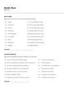 Aperçu - Matériel pour travaux manuels / dessin - Mystic River (fiches de travail en anglais sur le film) - Page 1