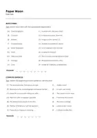 Aperçu - Feuilles d'exercices - Paper Moon (fiches de travail en anglais sur le film) - Page 1