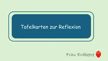 Vorschau - Poster - Tafelkarten zur Reflexion - Deckblatt