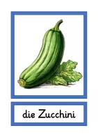 Vorschau - Bildkarten - Tafelkarten Gemüse in A4 und A5 - Seite 1