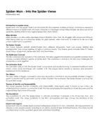 Aperçu - Feuilles d'exercices - Spider-Man - Into the Spider-Verse (fiches de travail en anglais sur le film) - Page de couverture