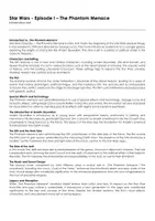 Aperçu - Feuilles d'exercices - Star Wars - Episode I - The Phantom Menace (fiches de travail en anglais sur le film) - Page de couverture
