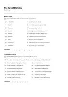 Aperçu - Matériel pour travaux manuels / dessin - The Great Dictator (fiches de travail en anglais sur le film) - Page 1