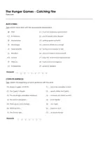 Aperçu - Feuilles d'exercices - The Hunger Games - Catching Fire (fiches de travail en anglais sur le film) - Page 1