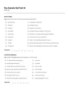 Aperçu - Feuilles d'exercices - The Karate Kid Part III (fiches de travail en anglais sur le film) - Page 1