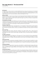 Aperçu - Feuilles d'exercices - The Lego Movie 2 - The Second Part (fiches de travail en anglais sur le film) - Page de couverture