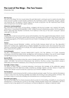 Aperçu - Matériel pour travaux manuels / dessin - The Lord of The Rings - The Two Towers (fiches de travail en anglais sur le film) - Page de couverture