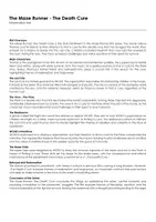 Aperçu - Feuilles d'exercices - The Maze Runner - The Death Cure (fiches de travail en anglais sur le film) - Page de couverture