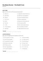Aperçu - Feuilles d'exercices - The Maze Runner - The Death Cure (fiches de travail en anglais sur le film) - Page 1
