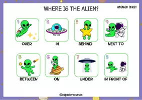 Vista previa - Hojas de trabajo - Where is the Alien? - página 3