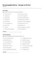 Aperçu - Feuilles d'exercices - The SpongeBob Movie - Sponge on The Run (fiches de travail en anglais sur le film) - Page 1