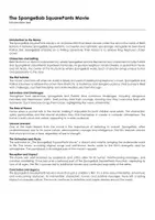Aperçu - Feuilles d'exercices - The SpongeBob SquarePants Movie (fiches de travail en anglais sur le film) - Page de couverture