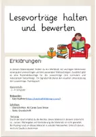 Vorschau - Arbeitsblätter - Lesevorträge und Vorlesen trainieren - Seite 1