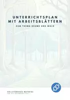 Vorschau - Stundenentwürfe - Unterrichtsplan mit Arbeitsblättern zum Thema Bäume und Wald - Deckblatt