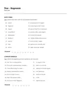 Aperçu - Feuilles d'exercices - Thor - Ragnarok (fiches de travail en anglais sur le film) - Page 1