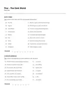 Aperçu - Feuilles d'exercices - Thor - The Dark World (fiches de travail en anglais sur le film) - Page 1