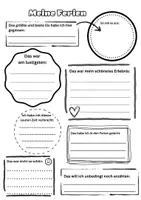 Vorschau - Arbeitsblätter - Arbeitsblätter Ausblick neues Schuljahr, Rückblick Ferien - Deckblatt