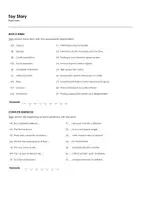 Aperçu - Feuilles d'exercices - Toy Story (fiches de travail en anglais sur le film) - Page 1