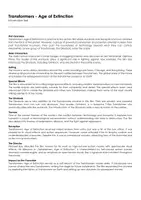 Aperçu - Feuilles d'exercices - Transformers - Age of Extinction (fiches de travail en anglais sur le film) - Page de couverture