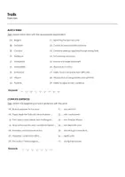 Aperçu - Matériel pour travaux manuels / dessin - Trolls (fiches de travail en anglais sur le film) - Page 1