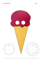 Vorschau - Mal- und Bastelvorlagen - Juni Bastelvorlage Kalender - Seite 3
