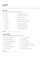 Aperçu - Matériel pour travaux manuels / dessin - True Grit (fiches de travail en anglais sur le film) - Page 1