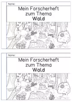 Vorschau - Arbeitsblätter - Wald - Forscherheft - Seite 1