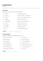 Aperçu - Matériel pour travaux manuels / dessin - True Romance (fiches de travail en anglais sur le film) - Page 1