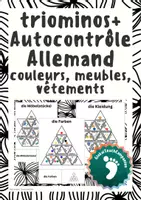 Aperçu - Apprentissages en autonomie - Allemand - triominos+ autocontrôle - Farben, Möbel, Kleidung - Page de couverture