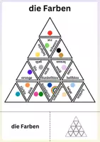 Aperçu - Apprentissages en autonomie - Allemand - triominos+ autocontrôle - Farben, Möbel, Kleidung - Page 1