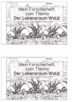 Vorschau - Arbeitsblätter - Forscherheft - Stockwerke des Waldes - Seite 1