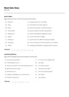 Aperçu - Matériel pour travaux manuels / dessin - West Side Story (fiches de travail en anglais sur le film) - Page 1