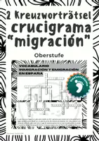Vorschau - Spiele - 2 Kreuzworträtsel migración, inmigración, emigración España - Deckblatt