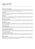 Aperçu - Matériel pour travaux manuels / dessin - X-Men - First Class (fiches de travail en anglais sur le film) - Page de couverture