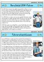 Vorschau - Stationenlernen - LKW Fahrer - Wissenskartei - Berufe - Seite 1