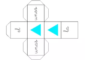 Vista previa - Tarjetas / Manipulativos - juego : cubos para construir oraciones - página 3