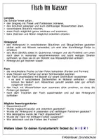Vorschau - Mal- und Bastelvorlagen - Kunstidee Fisch - Seite 1