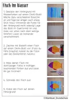 Vorschau - Mal- und Bastelvorlagen - Kunstidee Fisch - Seite 2